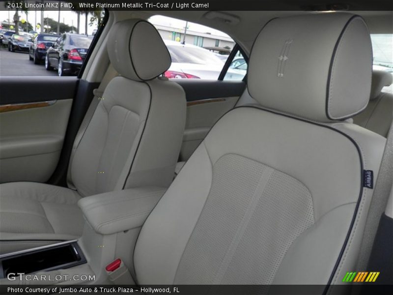White Platinum Metallic Tri-Coat / Light Camel 2012 Lincoln MKZ FWD