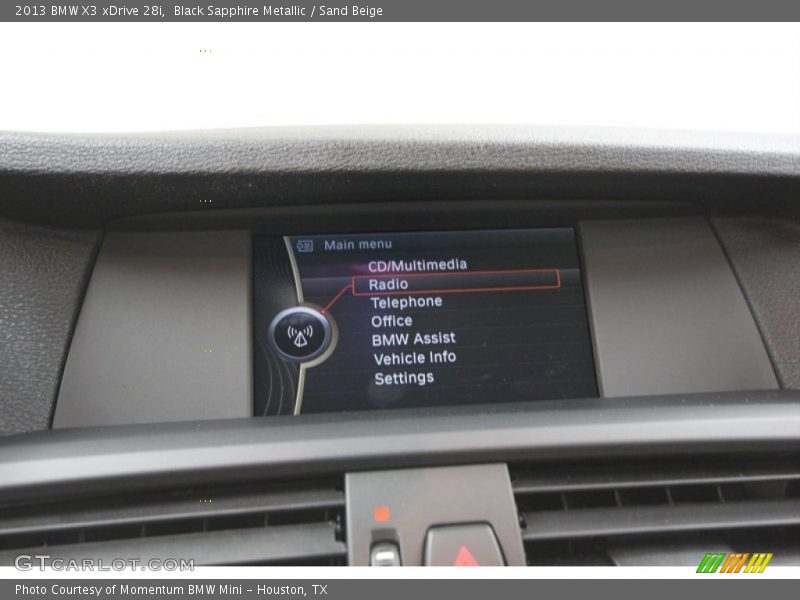 Black Sapphire Metallic / Sand Beige 2013 BMW X3 xDrive 28i