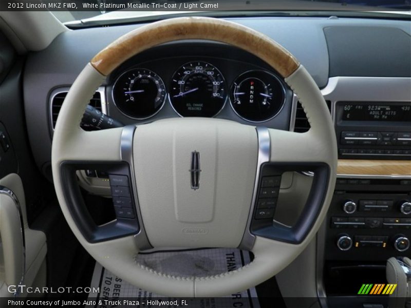 White Platinum Metallic Tri-Coat / Light Camel 2012 Lincoln MKZ FWD