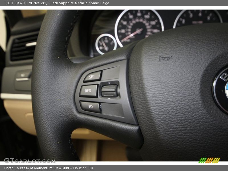 Black Sapphire Metallic / Sand Beige 2013 BMW X3 xDrive 28i