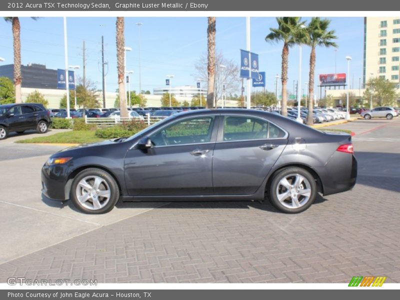Graphite Luster Metallic / Ebony 2012 Acura TSX Technology Sedan