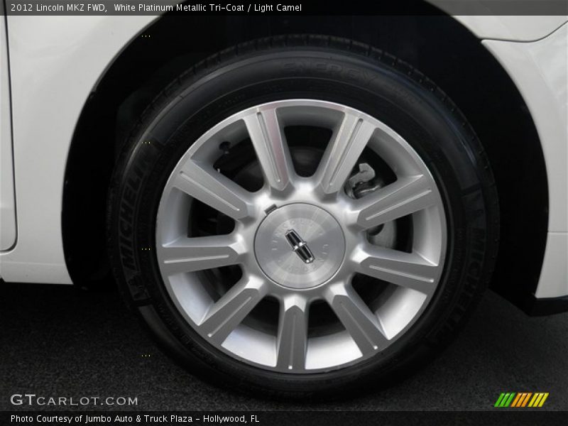 White Platinum Metallic Tri-Coat / Light Camel 2012 Lincoln MKZ FWD