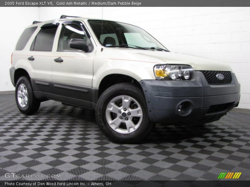 Gold Ash Metallic / Medium/Dark Pebble Beige 2005 Ford Escape XLT V6