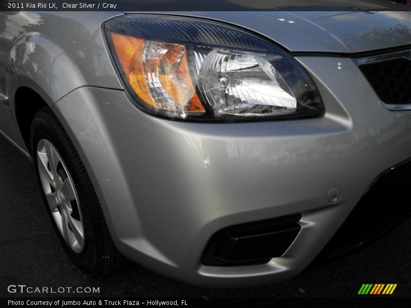 Clear Silver / Gray 2011 Kia Rio LX