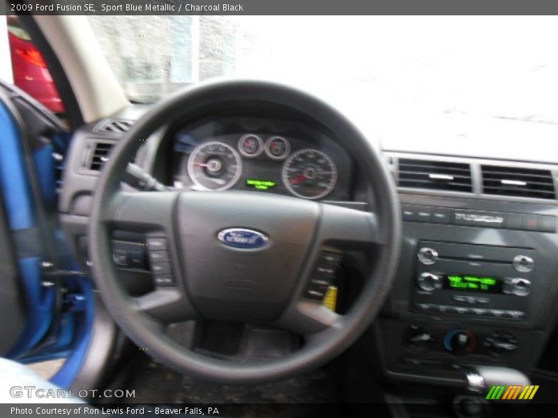 Sport Blue Metallic / Charcoal Black 2009 Ford Fusion SE