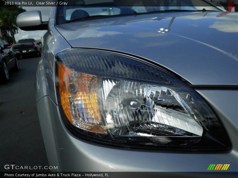 Clear Silver / Gray 2011 Kia Rio LX
