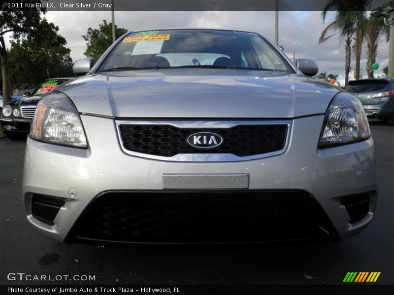Clear Silver / Gray 2011 Kia Rio LX