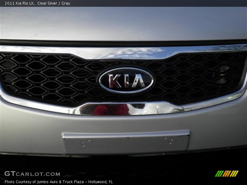 Clear Silver / Gray 2011 Kia Rio LX