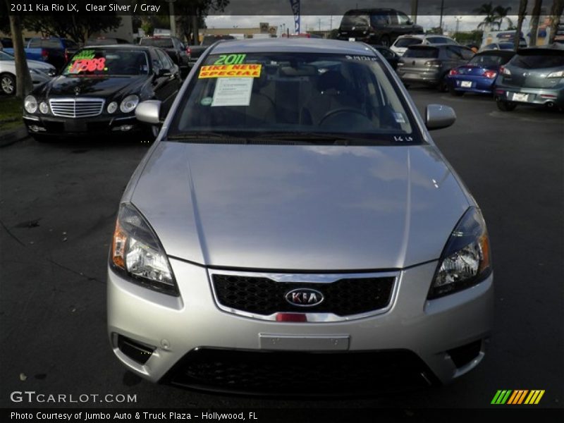 Clear Silver / Gray 2011 Kia Rio LX