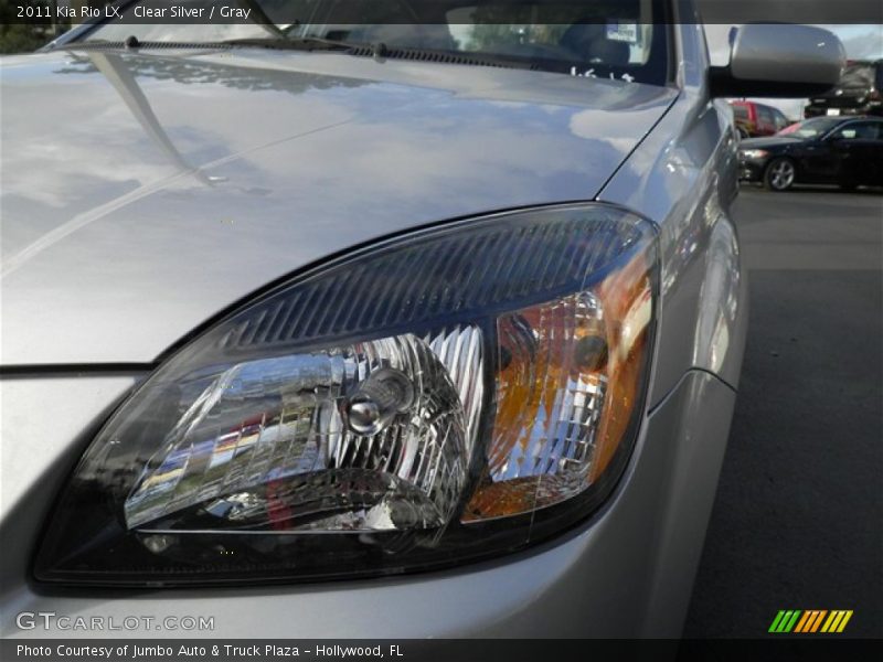 Clear Silver / Gray 2011 Kia Rio LX