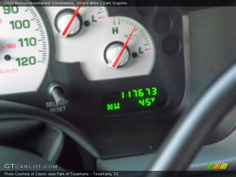 Oxford White / Dark Graphite 2003 Mercury Mountaineer Convenience