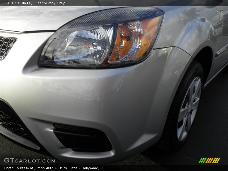 Clear Silver / Gray 2011 Kia Rio LX