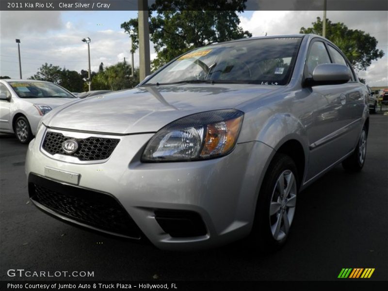 Clear Silver / Gray 2011 Kia Rio LX