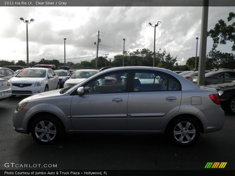 Clear Silver / Gray 2011 Kia Rio LX
