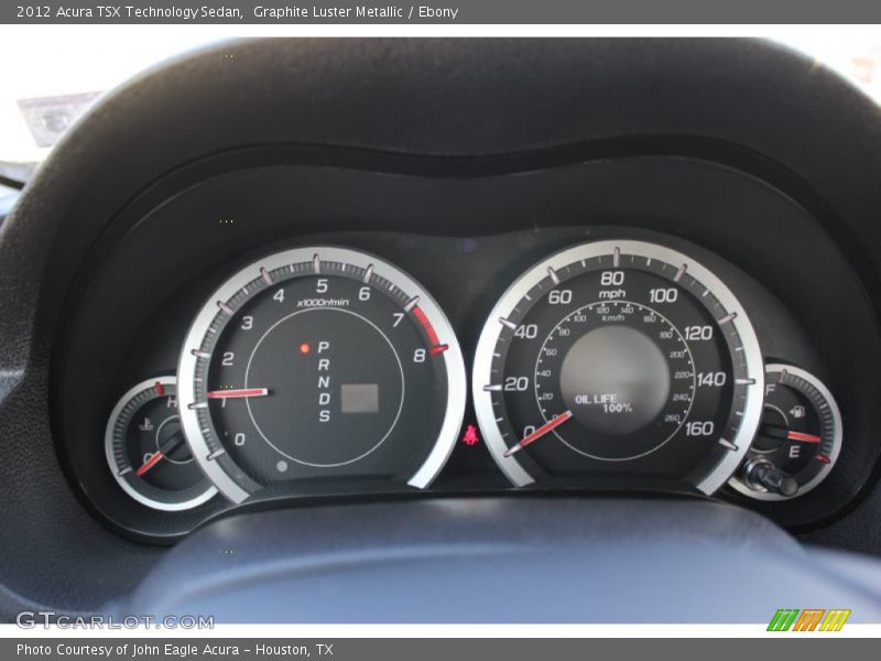 Graphite Luster Metallic / Ebony 2012 Acura TSX Technology Sedan