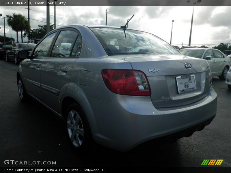 Clear Silver / Gray 2011 Kia Rio LX