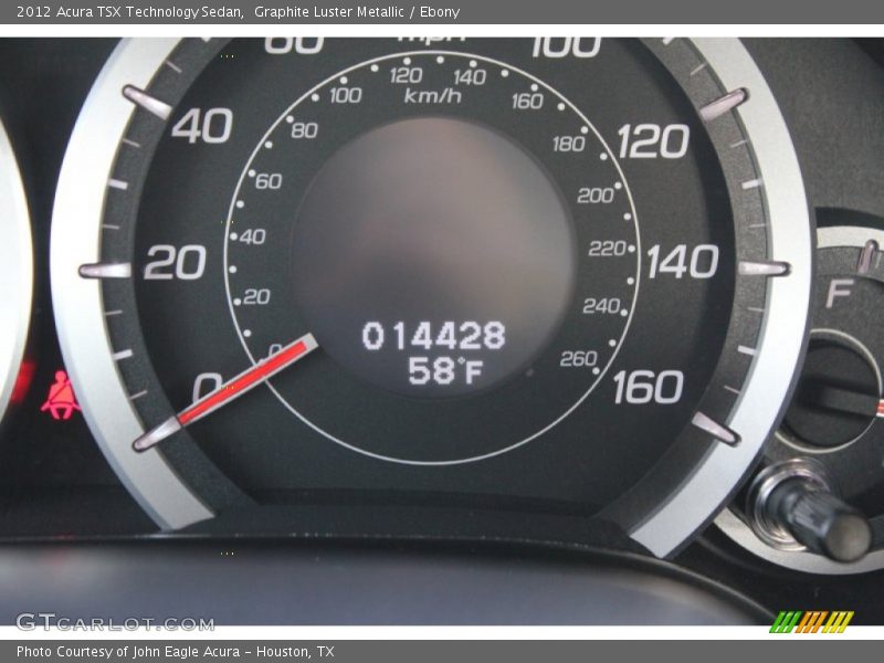 Graphite Luster Metallic / Ebony 2012 Acura TSX Technology Sedan