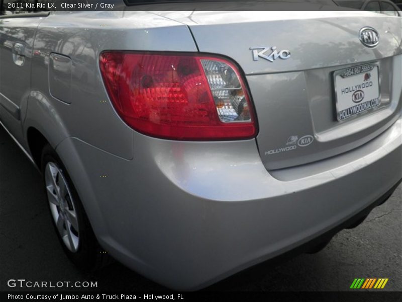 Clear Silver / Gray 2011 Kia Rio LX