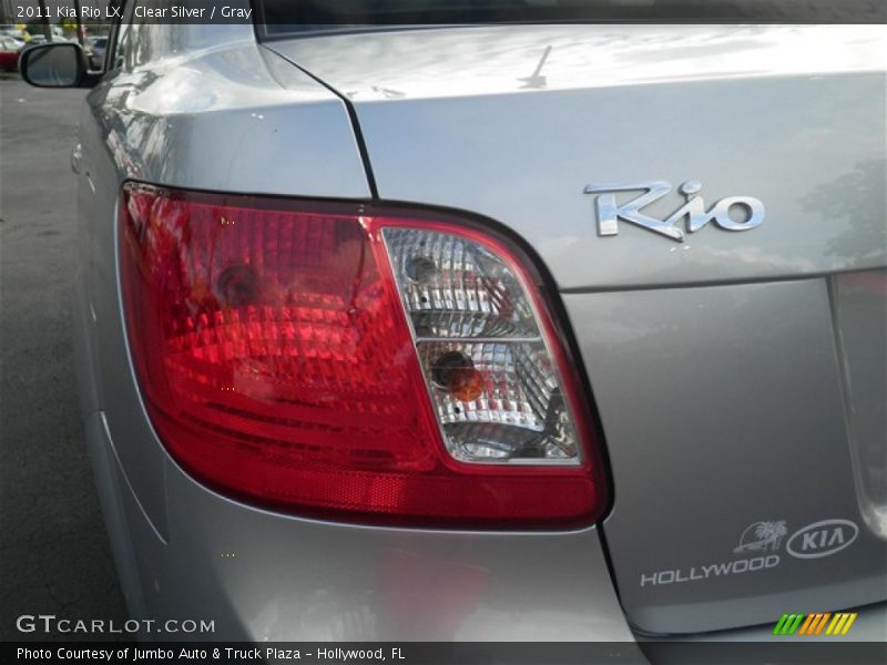 Clear Silver / Gray 2011 Kia Rio LX