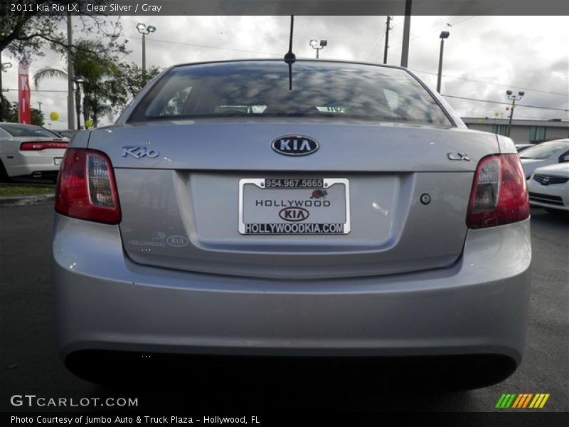 Clear Silver / Gray 2011 Kia Rio LX