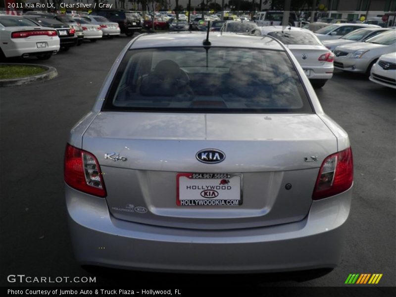 Clear Silver / Gray 2011 Kia Rio LX