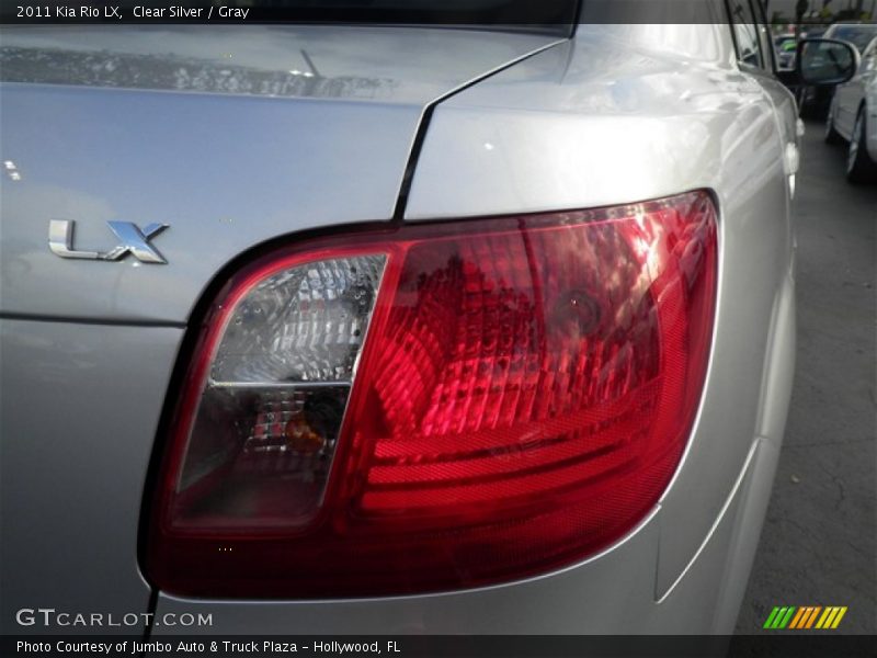 Clear Silver / Gray 2011 Kia Rio LX