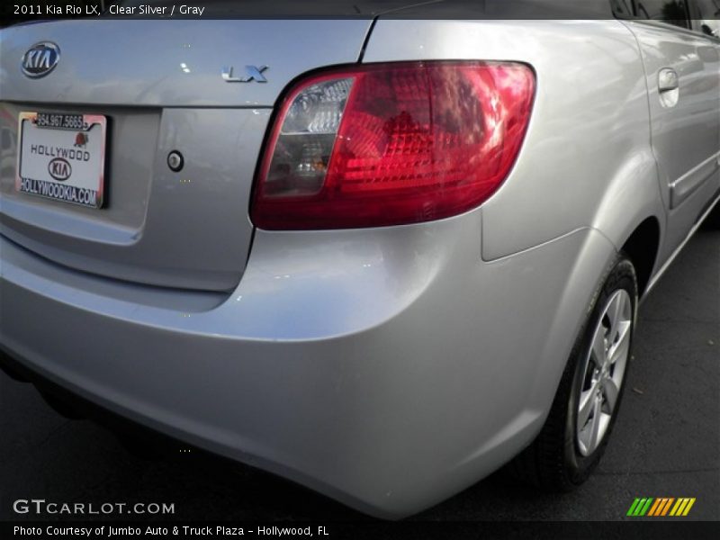 Clear Silver / Gray 2011 Kia Rio LX