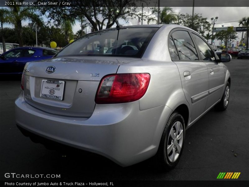 Clear Silver / Gray 2011 Kia Rio LX