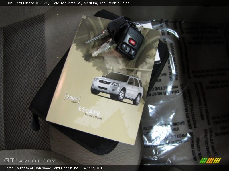 Gold Ash Metallic / Medium/Dark Pebble Beige 2005 Ford Escape XLT V6