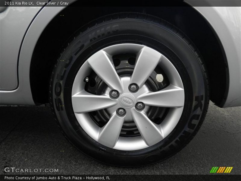 Clear Silver / Gray 2011 Kia Rio LX