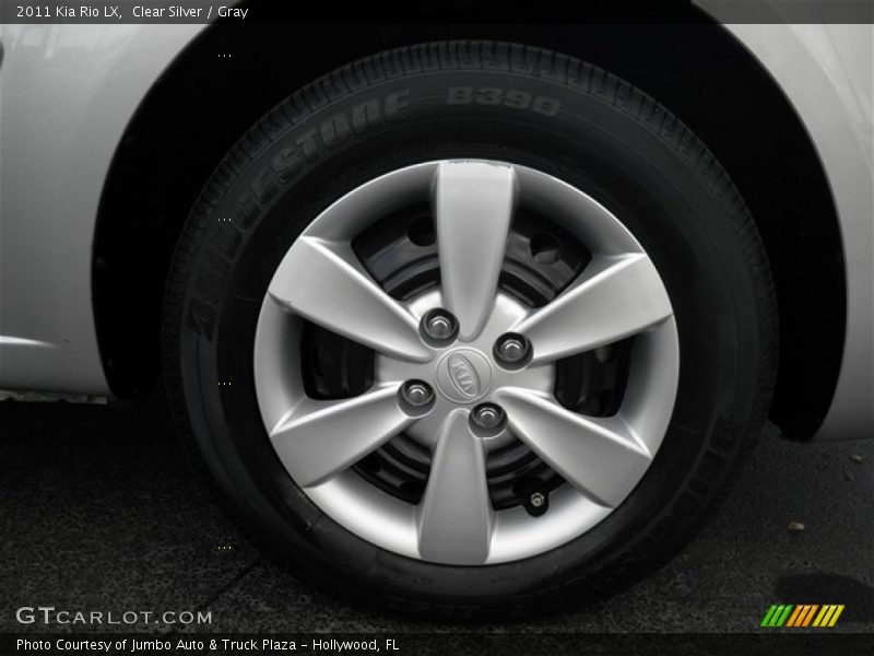 Clear Silver / Gray 2011 Kia Rio LX