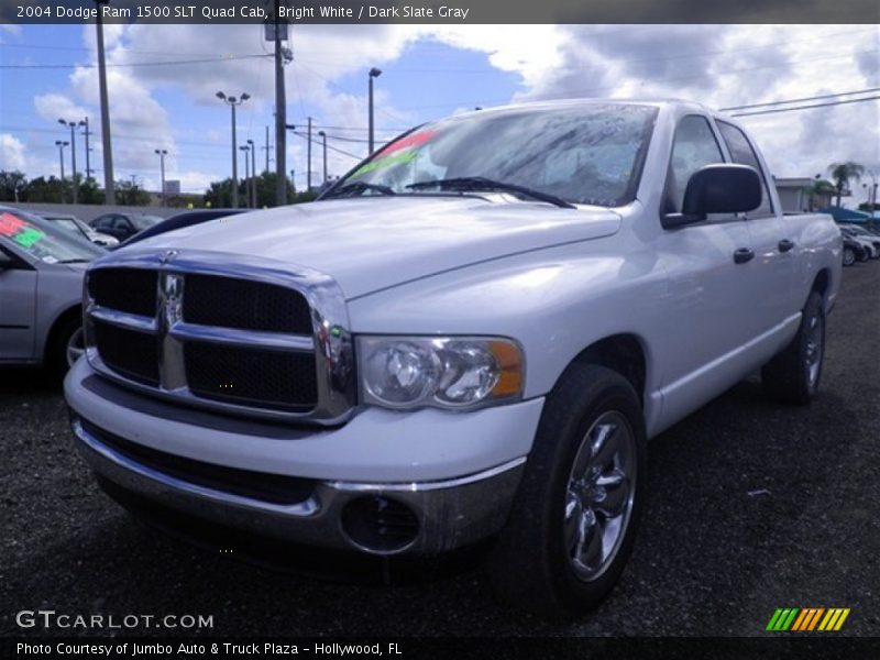 Bright White / Dark Slate Gray 2004 Dodge Ram 1500 SLT Quad Cab