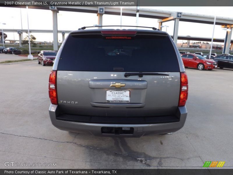 Graystone Metallic / Dark Titanium/Light Titanium 2007 Chevrolet Tahoe LS