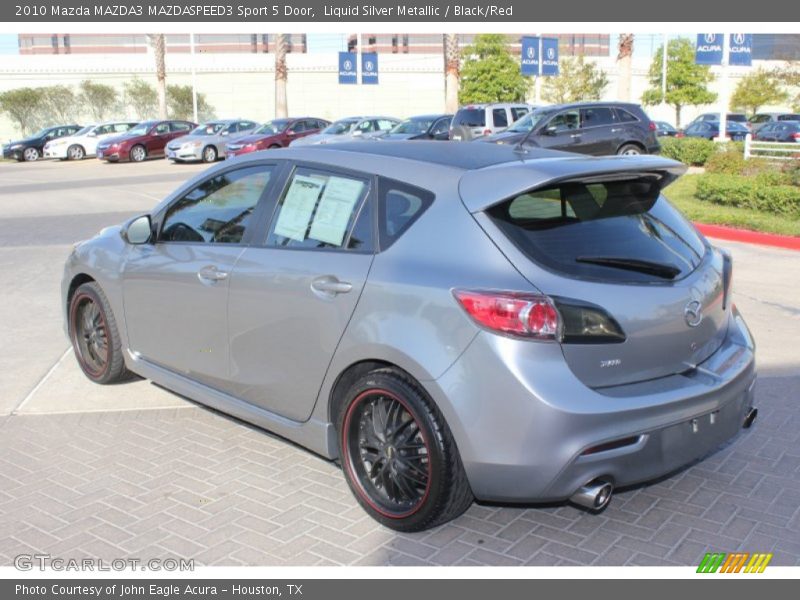 Liquid Silver Metallic / Black/Red 2010 Mazda MAZDA3 MAZDASPEED3 Sport 5 Door