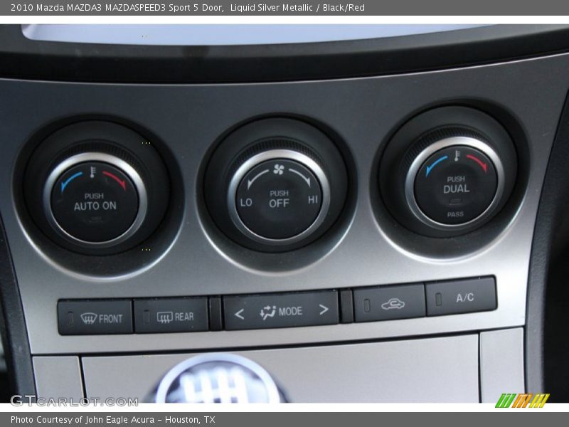 Controls of 2010 MAZDA3 MAZDASPEED3 Sport 5 Door