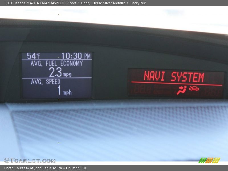 Liquid Silver Metallic / Black/Red 2010 Mazda MAZDA3 MAZDASPEED3 Sport 5 Door