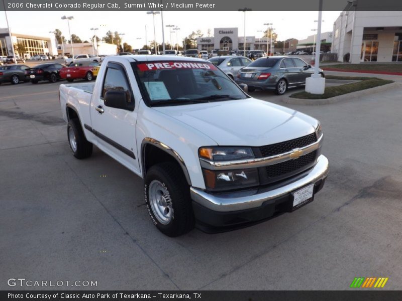Summit White / Medium Pewter 2006 Chevrolet Colorado Regular Cab