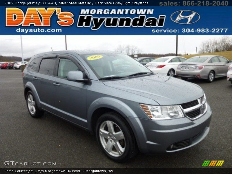 Silver Steel Metallic / Dark Slate Gray/Light Graystone 2009 Dodge Journey SXT AWD