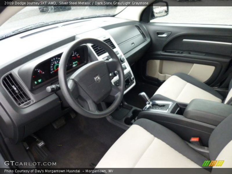 Silver Steel Metallic / Dark Slate Gray/Light Graystone 2009 Dodge Journey SXT AWD