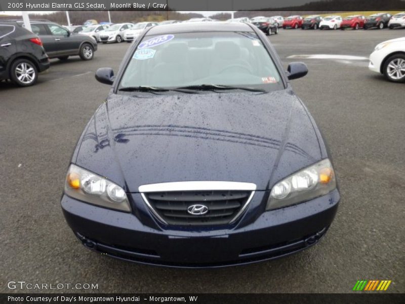 Moonlit Blue / Gray 2005 Hyundai Elantra GLS Sedan