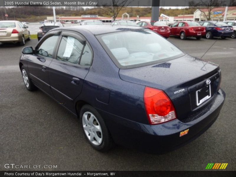 Moonlit Blue / Gray 2005 Hyundai Elantra GLS Sedan