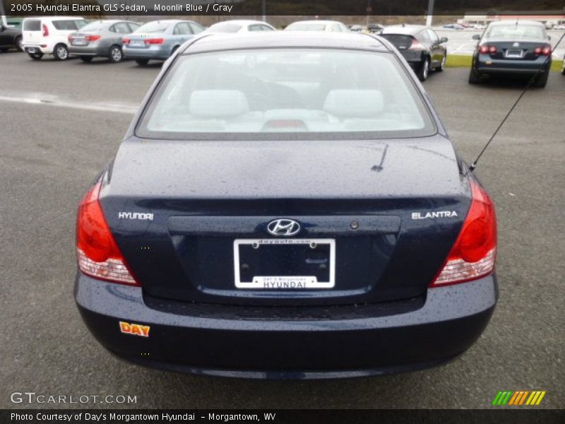 Moonlit Blue / Gray 2005 Hyundai Elantra GLS Sedan
