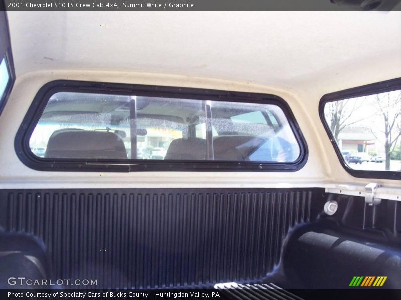 Summit White / Graphite 2001 Chevrolet S10 LS Crew Cab 4x4