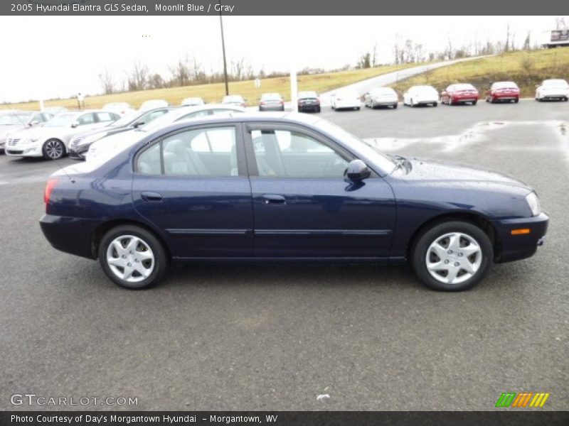 Moonlit Blue / Gray 2005 Hyundai Elantra GLS Sedan