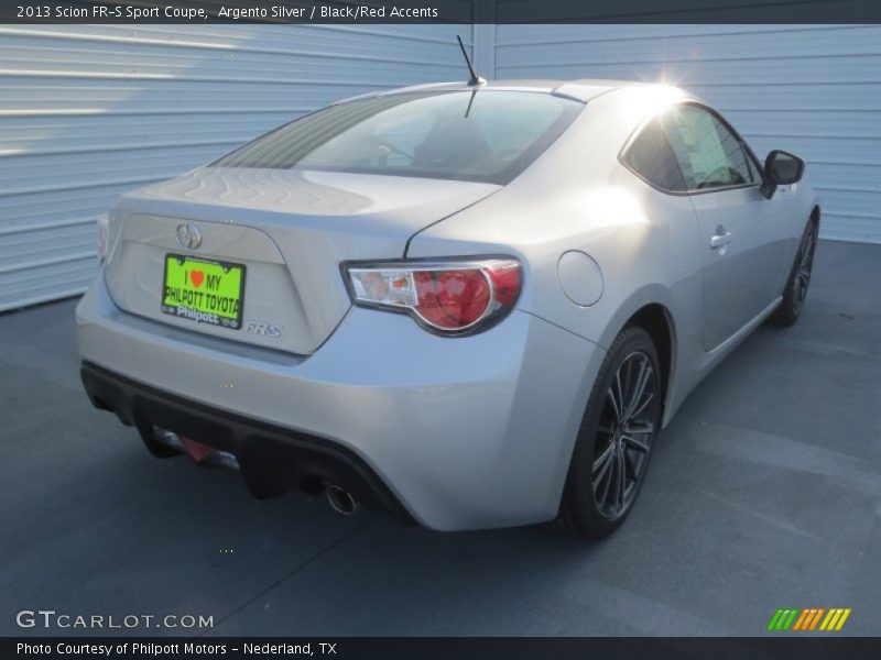 Argento Silver / Black/Red Accents 2013 Scion FR-S Sport Coupe