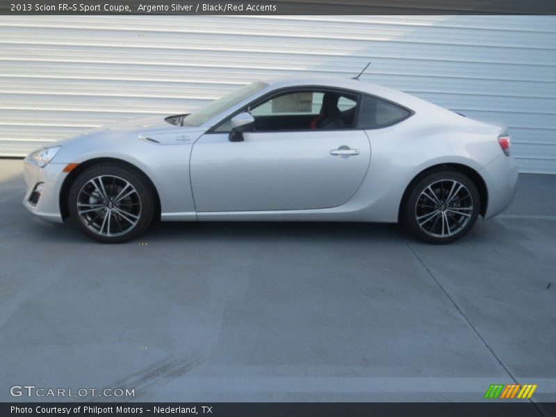 Argento Silver / Black/Red Accents 2013 Scion FR-S Sport Coupe
