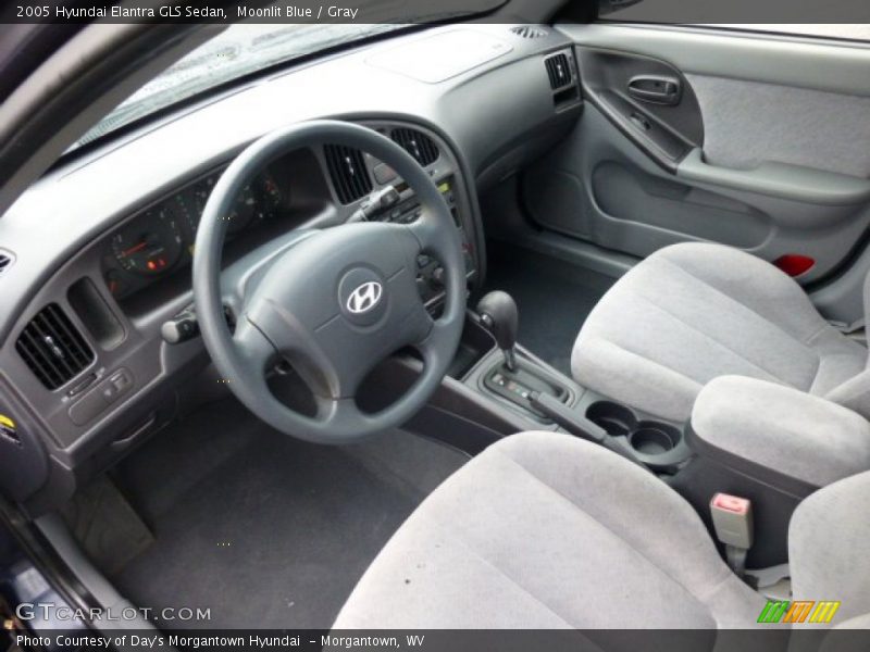 Gray Interior - 2005 Elantra GLS Sedan 