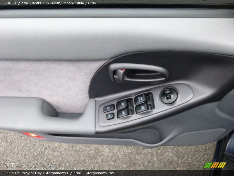 Moonlit Blue / Gray 2005 Hyundai Elantra GLS Sedan