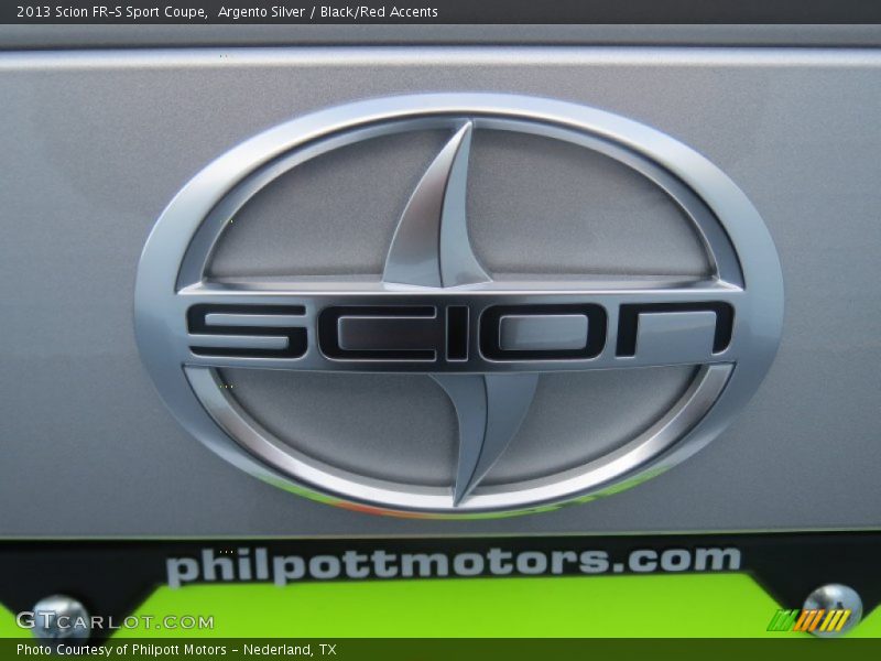 Argento Silver / Black/Red Accents 2013 Scion FR-S Sport Coupe