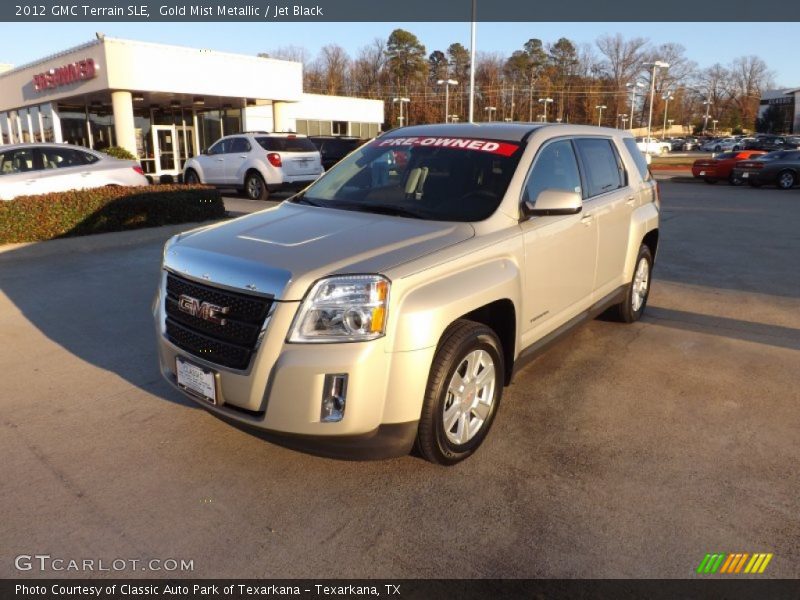 Gold Mist Metallic / Jet Black 2012 GMC Terrain SLE